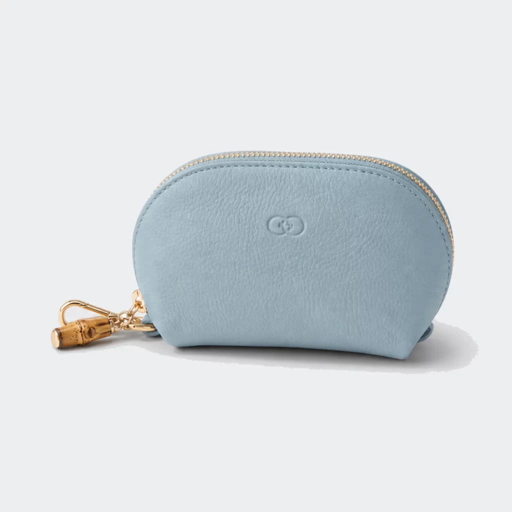genuine leather drift zip pouch product reference view 1