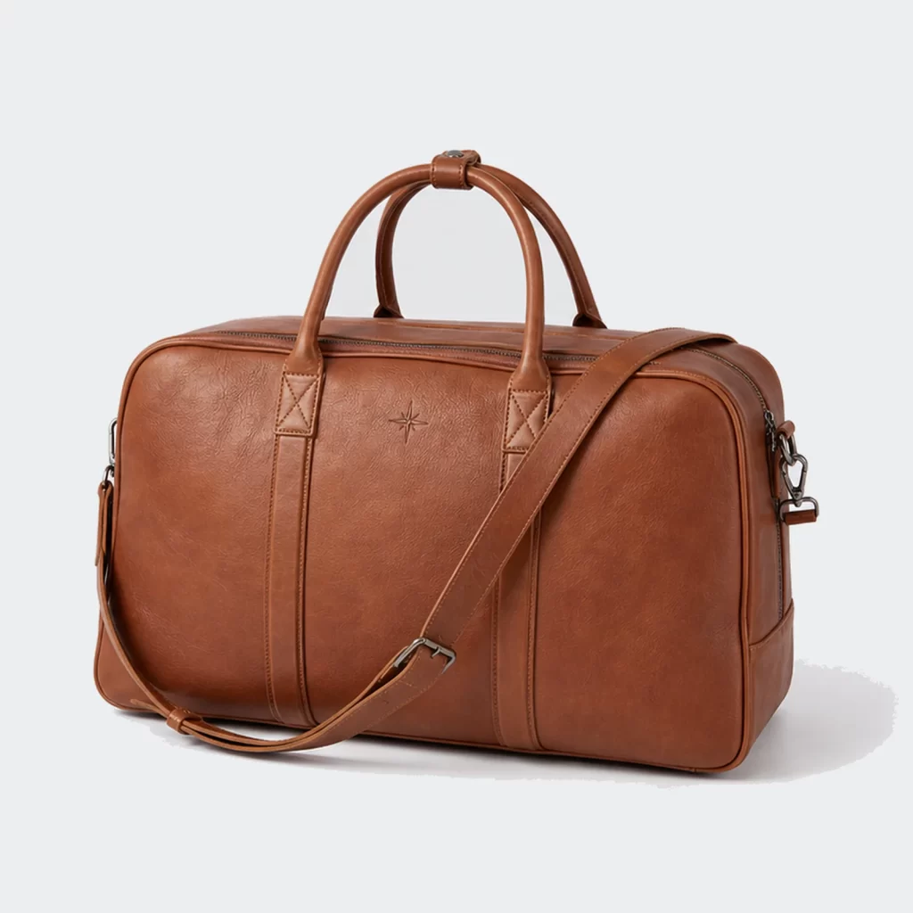 genuine leather pivot weekender duffel bag product reference view 1