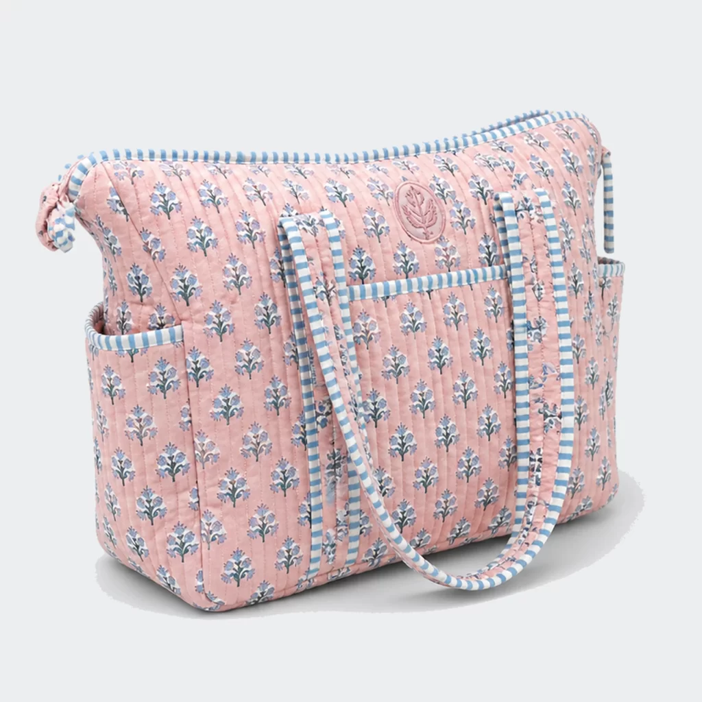 quilted cotton nomad diaper bag product reference view 2