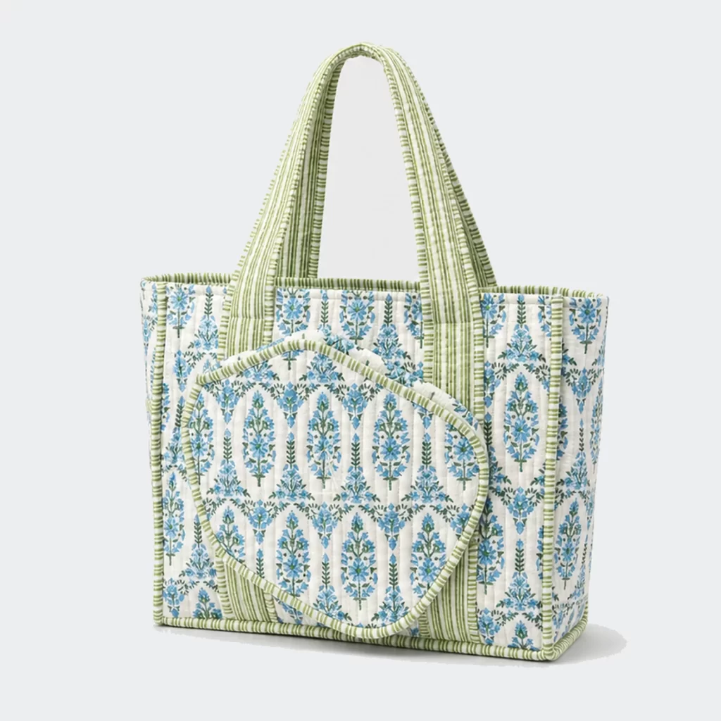 quilted cotton cove pickleball bag product reference view 1