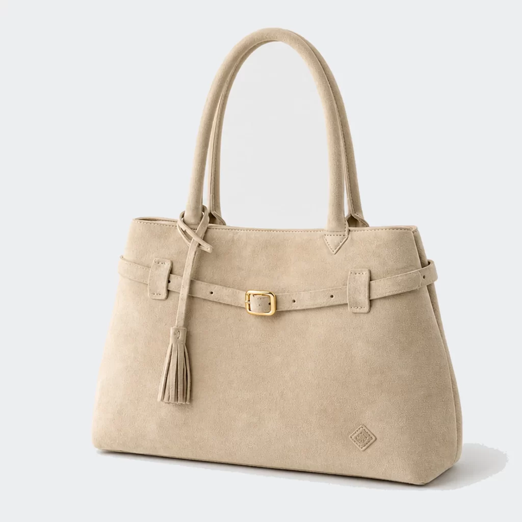 suede leather haven shoulder handbag product reference view 1