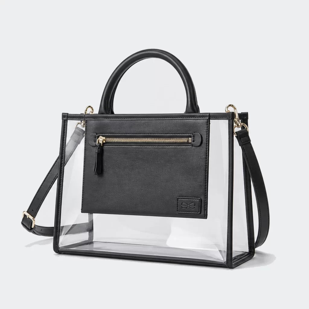 transparent pvc traverse shoulder handbag product reference view 1