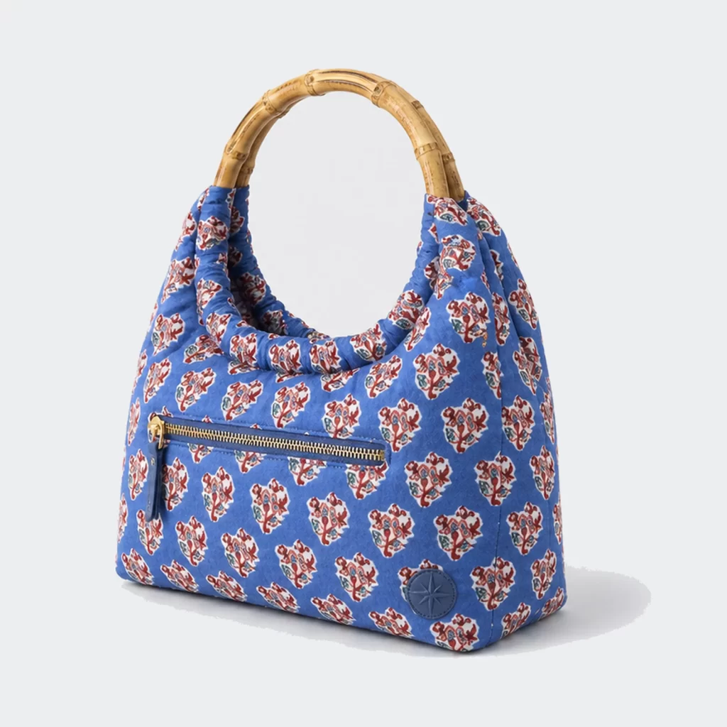 quilted cotton horizon shoulder handbag product reference view 2