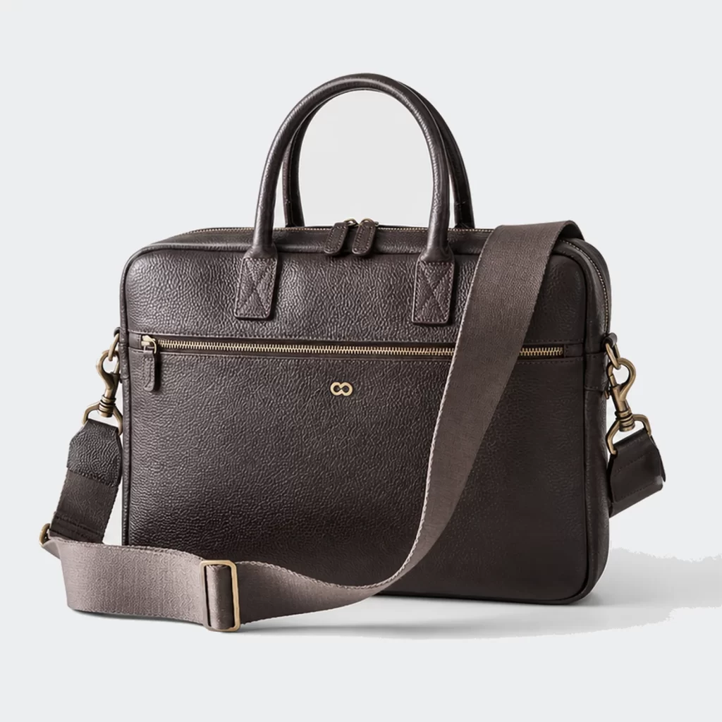 genuine leather tactic business briefcase product reference view 1