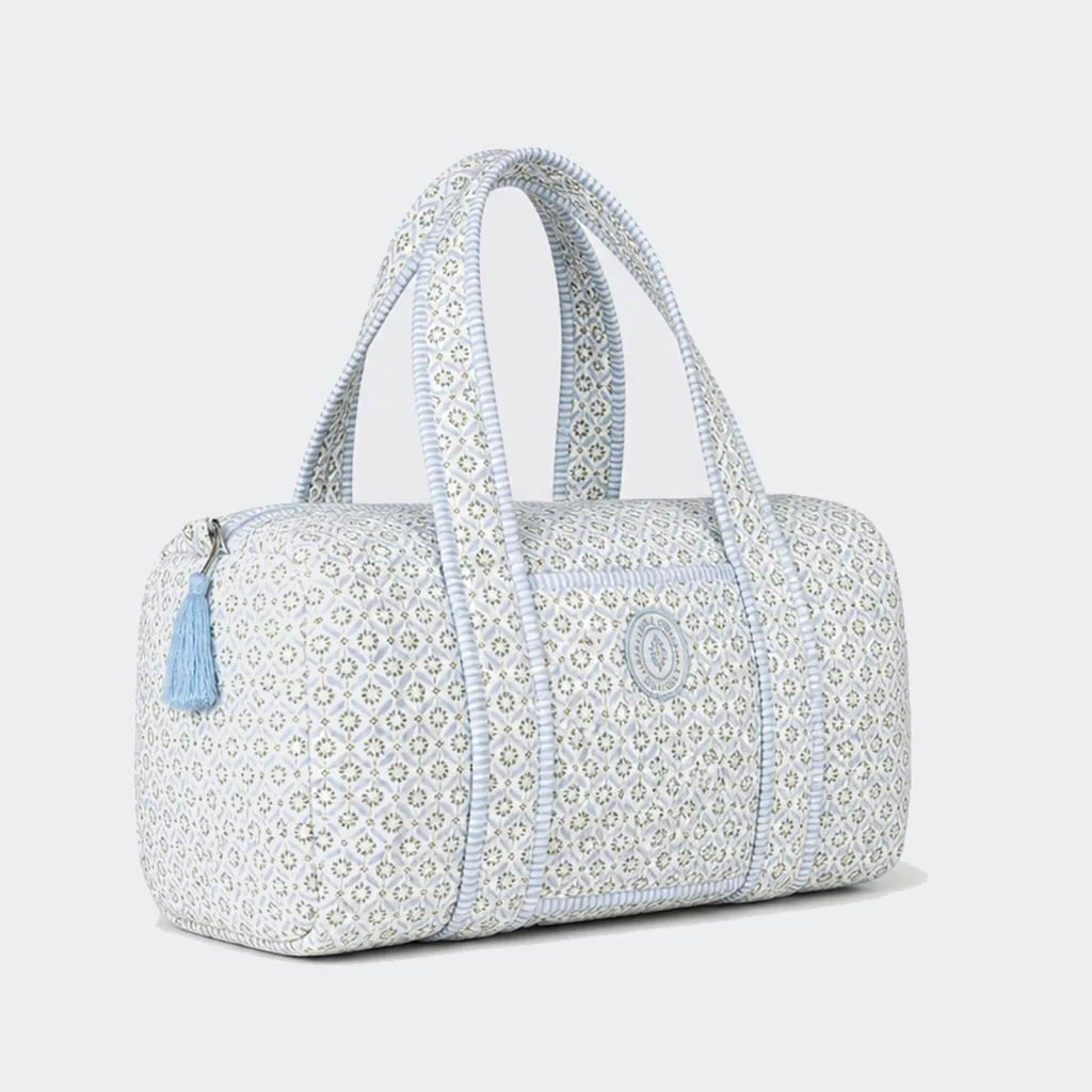 quilted cotton vale weekender duffel bag product reference view 2