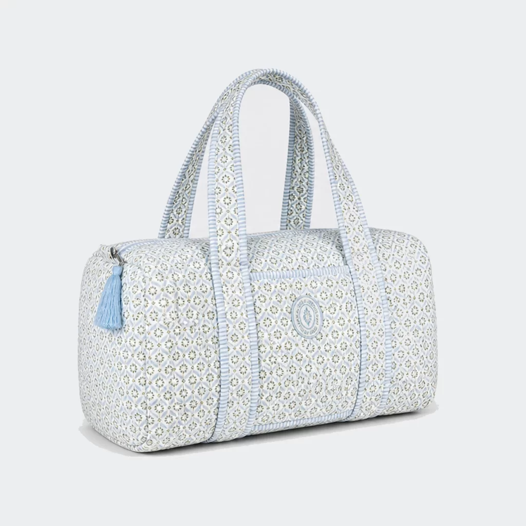 quilted cotton vale weekender duffel bag product reference view 1