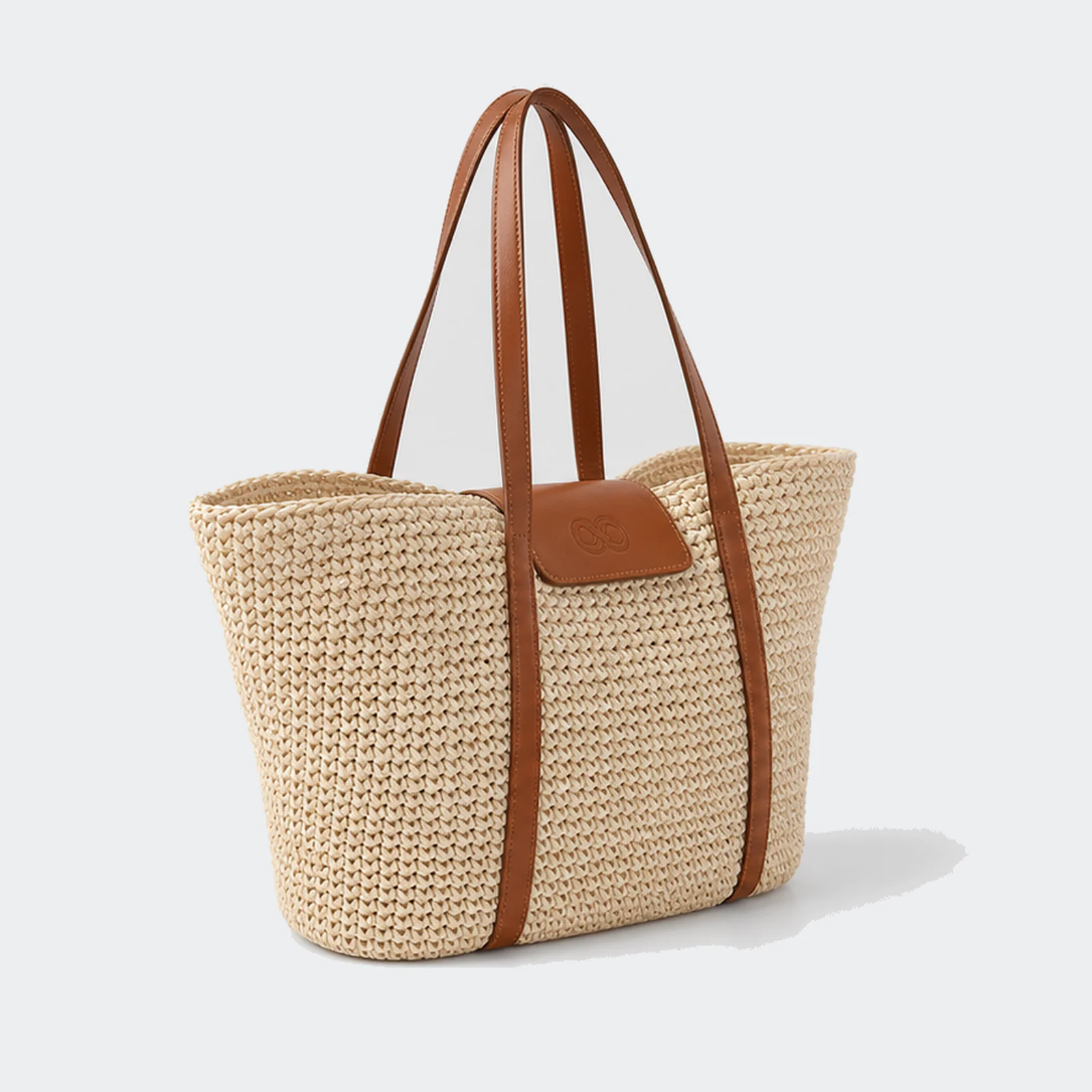 Woven Straw Zenith Beach Tote Bag BL-TB-276 hover Custom tote bag for wholesale sourcing
