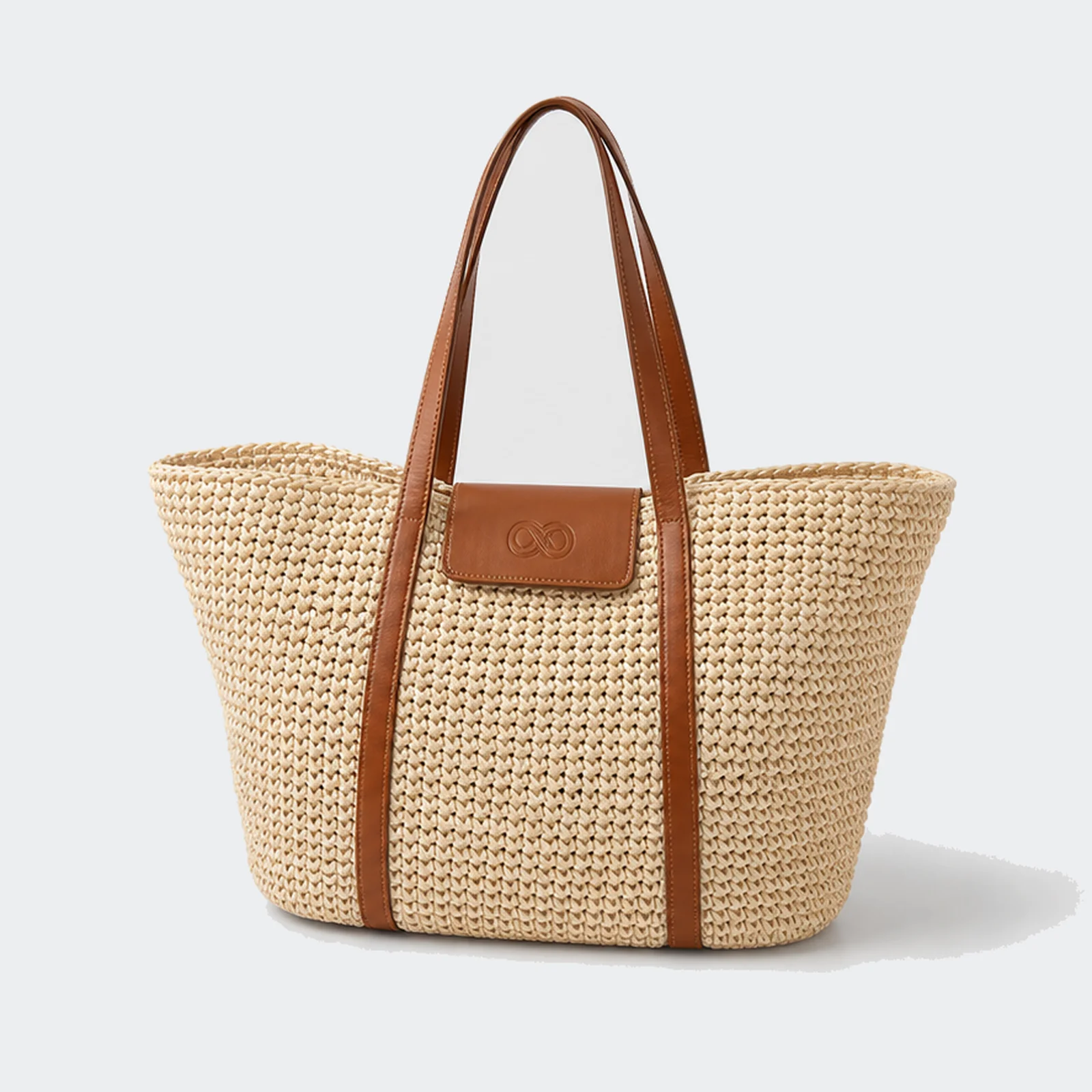 Woven Straw Zenith Beach Tote Bag BL-TB-276 main Custom tote bag for wholesale sourcing