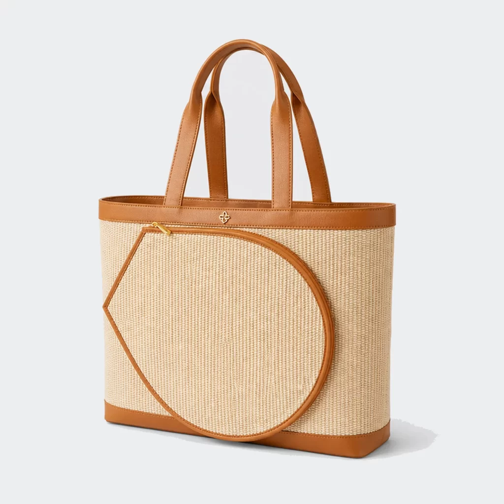 woven raffia route tennis bag product reference view 2