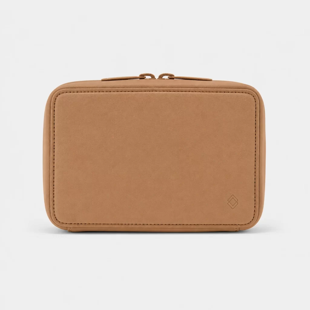 zippered cosmetic pouch product reference view 1