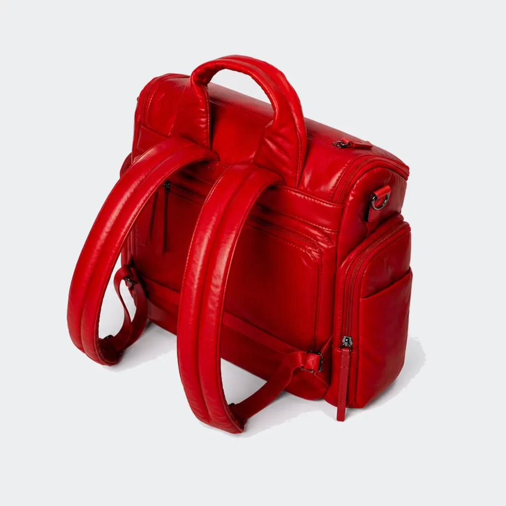 recycled nylon convertible diaper backpack product reference view 2