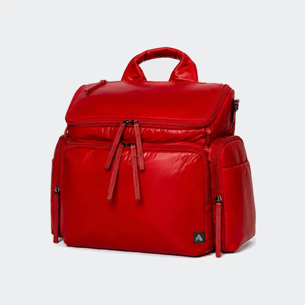 recycled nylon convertible diaper backpack product reference view 1
