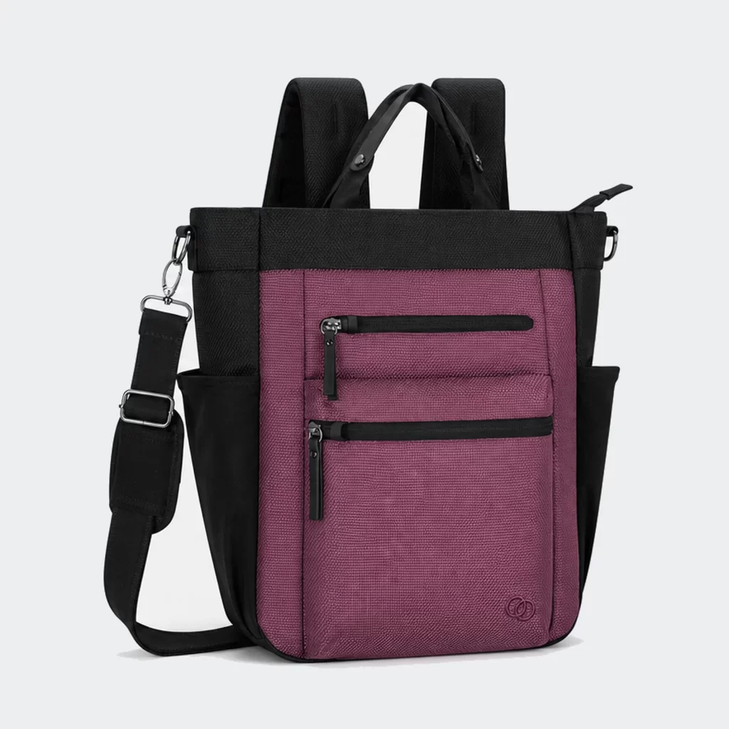 recycled polyester convertible travel backpack product reference view 1