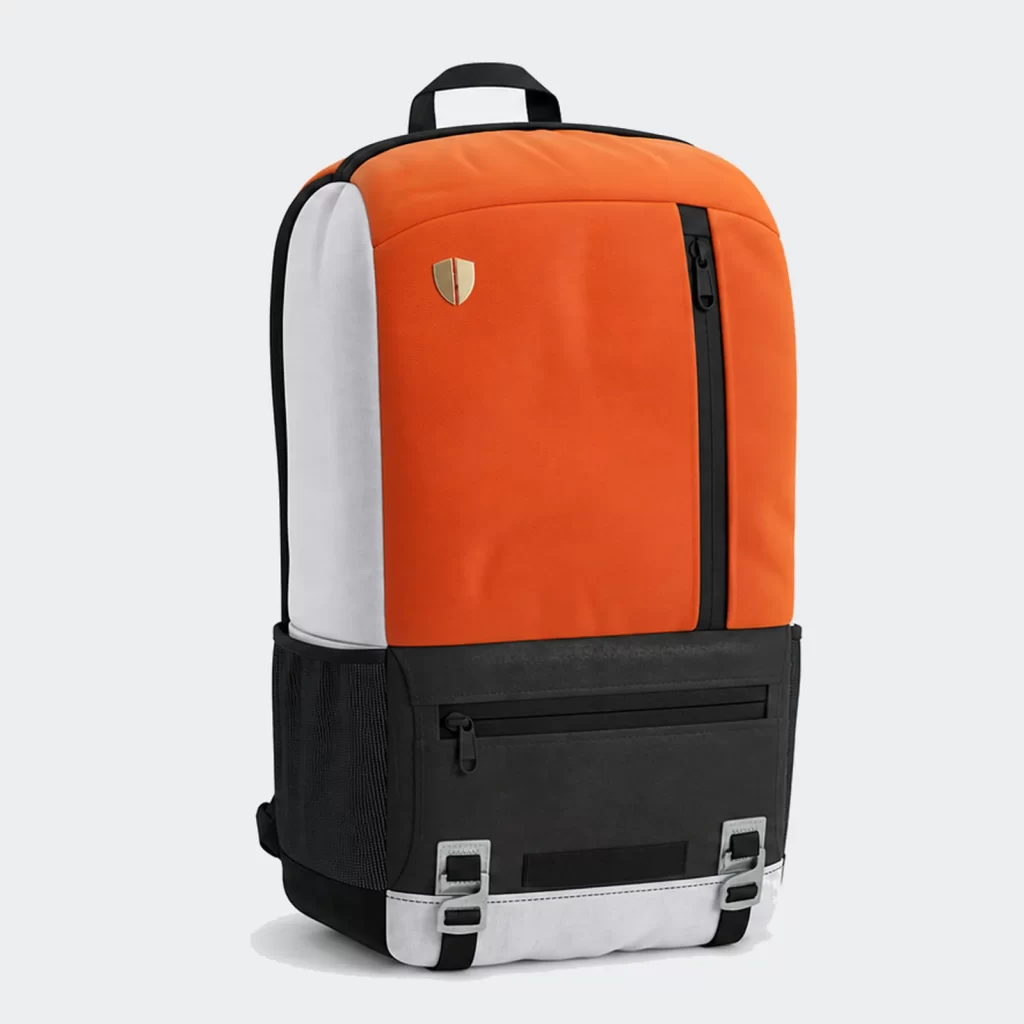 recycled nylon laptop backpack product reference view 1