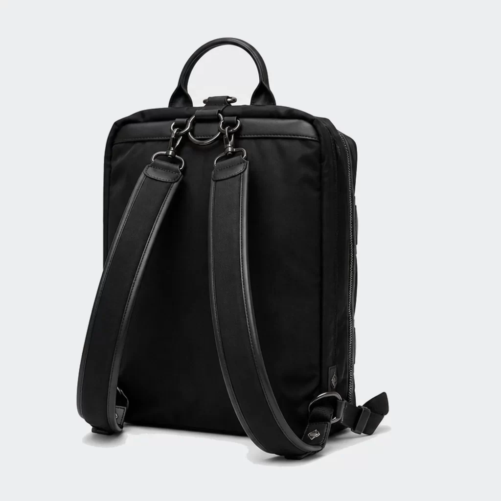 italian nylon convertible studio backpack product reference view 2