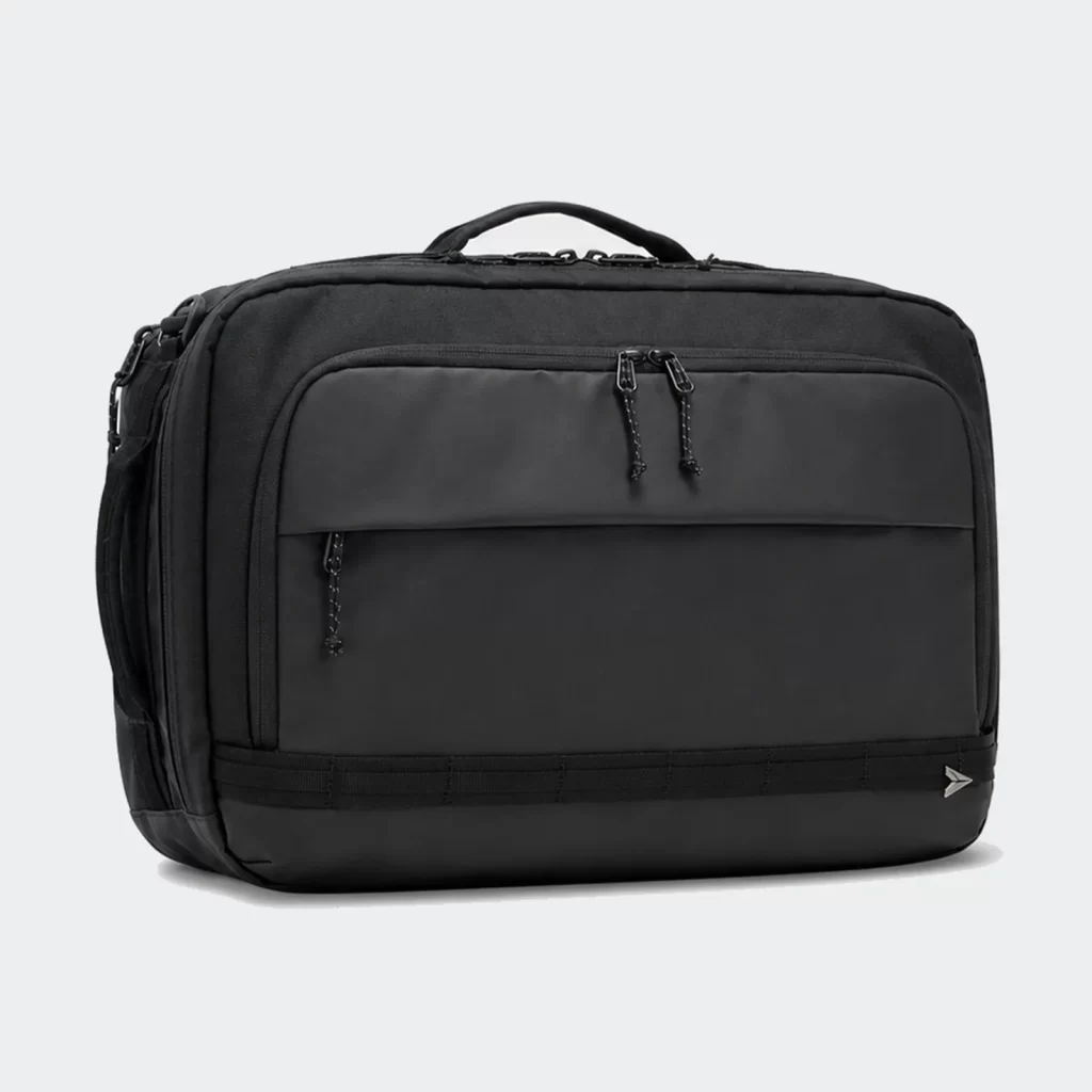 recycled nylon convertible briefcase backpack product reference view 2