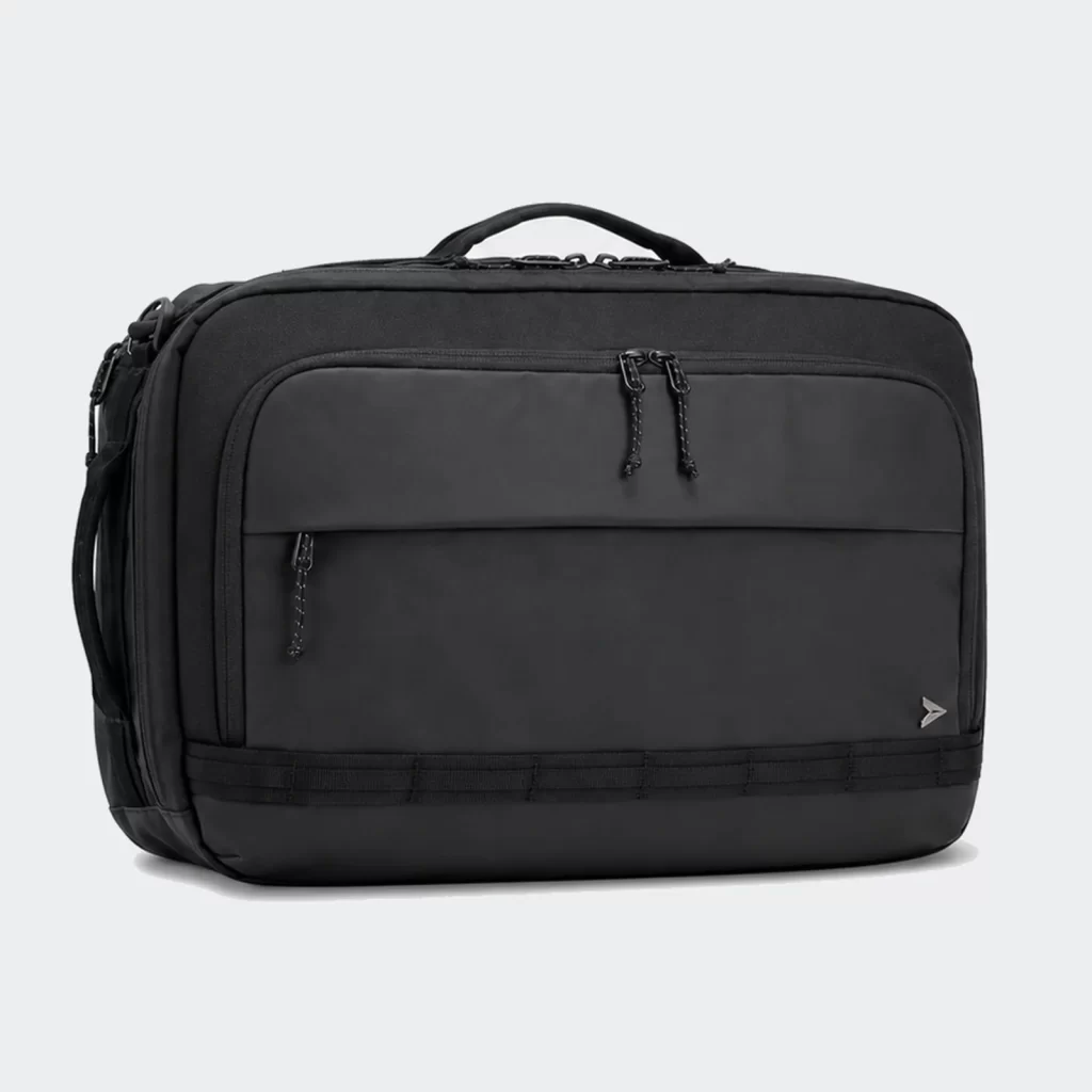 recycled nylon convertible briefcase backpack product reference view 1
