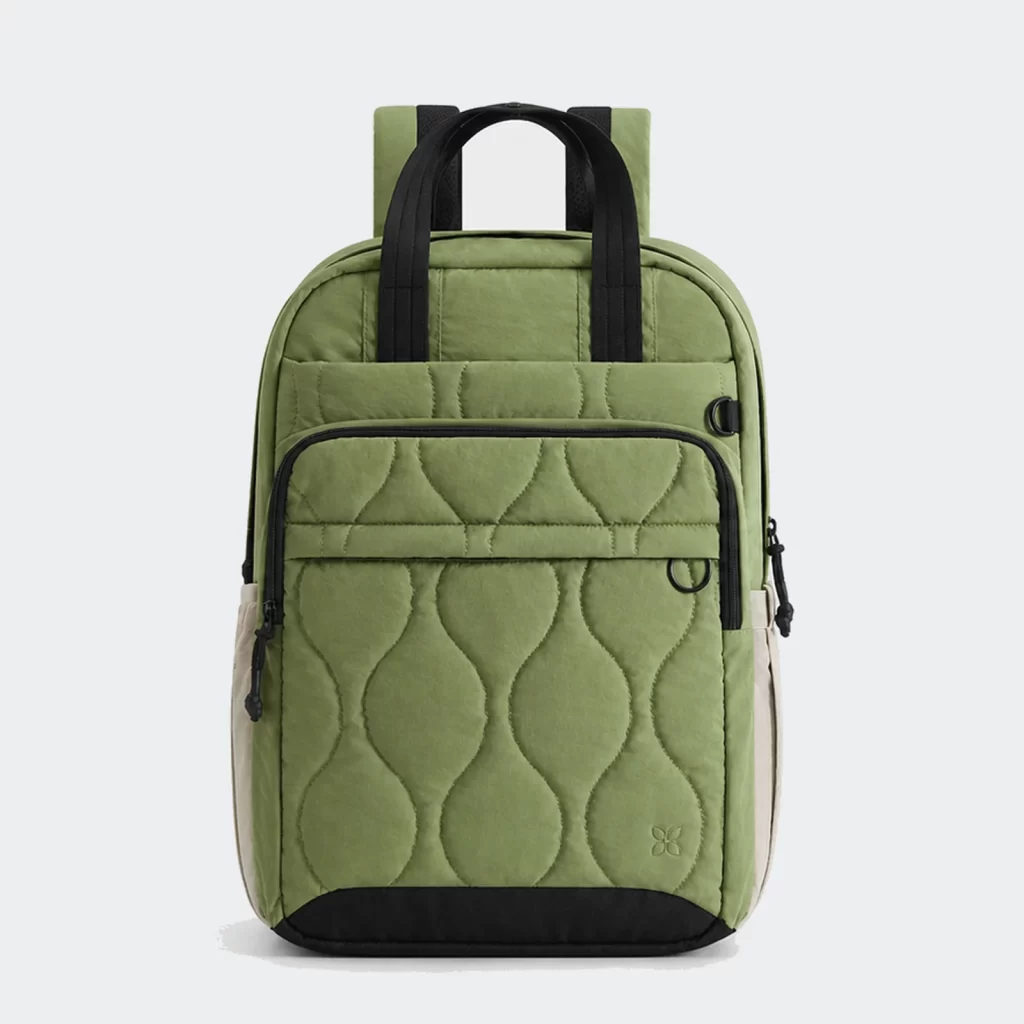 nylon laptop backpack product reference view 2