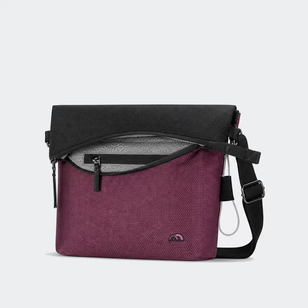 recycled polyester reversible crossbody bag product reference view 2