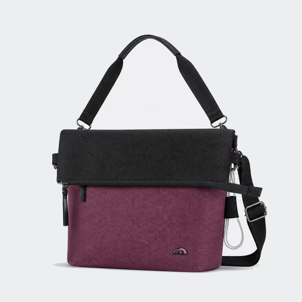 recycled polyester reversible crossbody bag product reference view 1