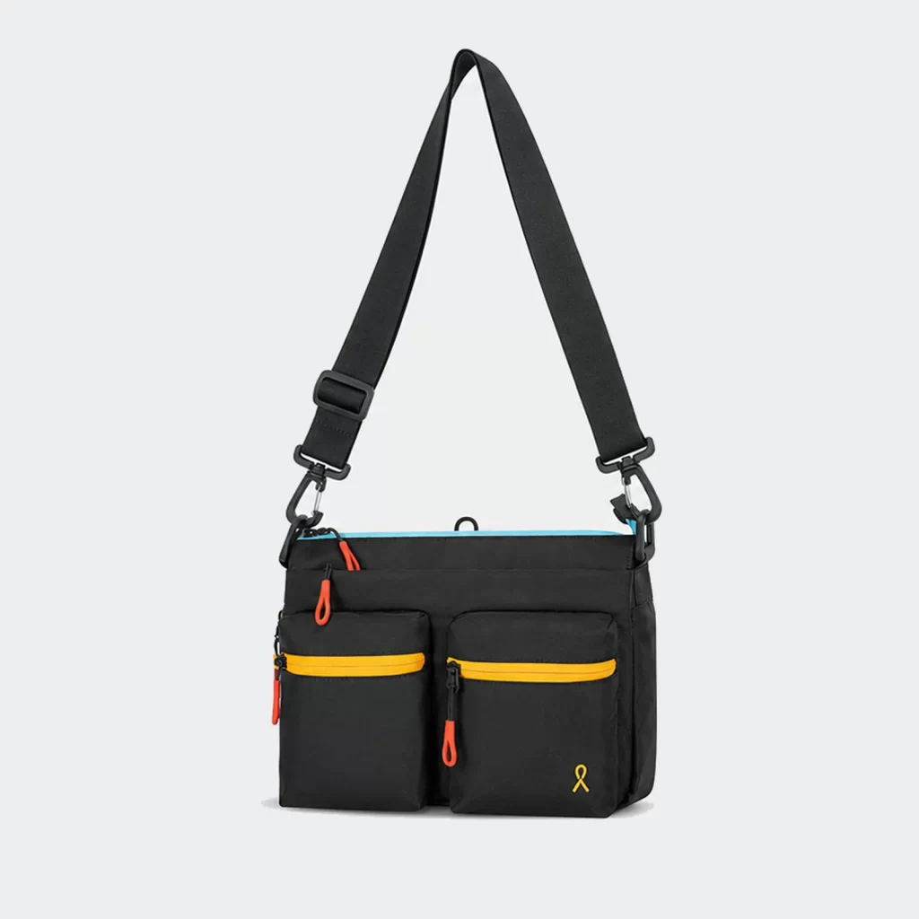 recycled polyester expandable crossbody bag product reference view 1