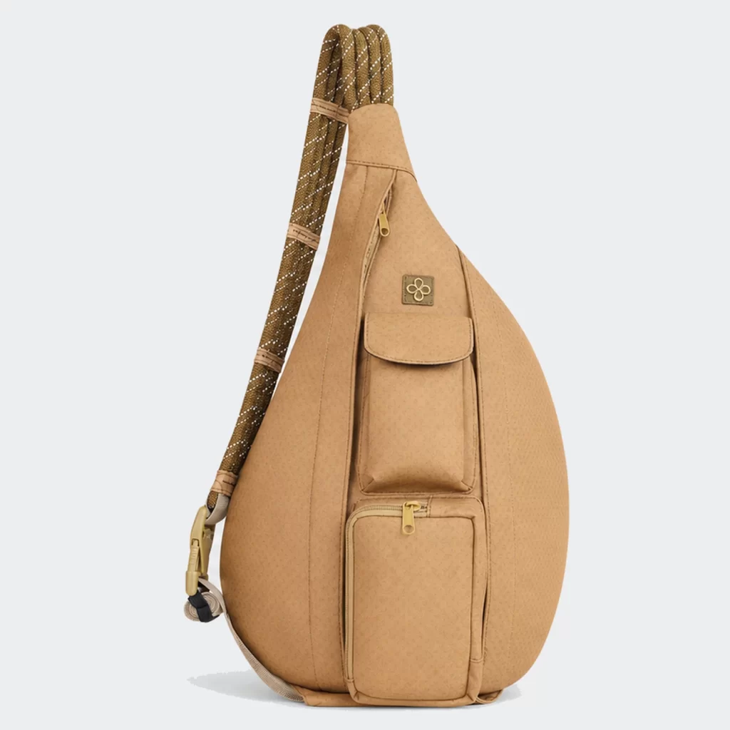 600d recycled polyester rope sling bag product reference view 1