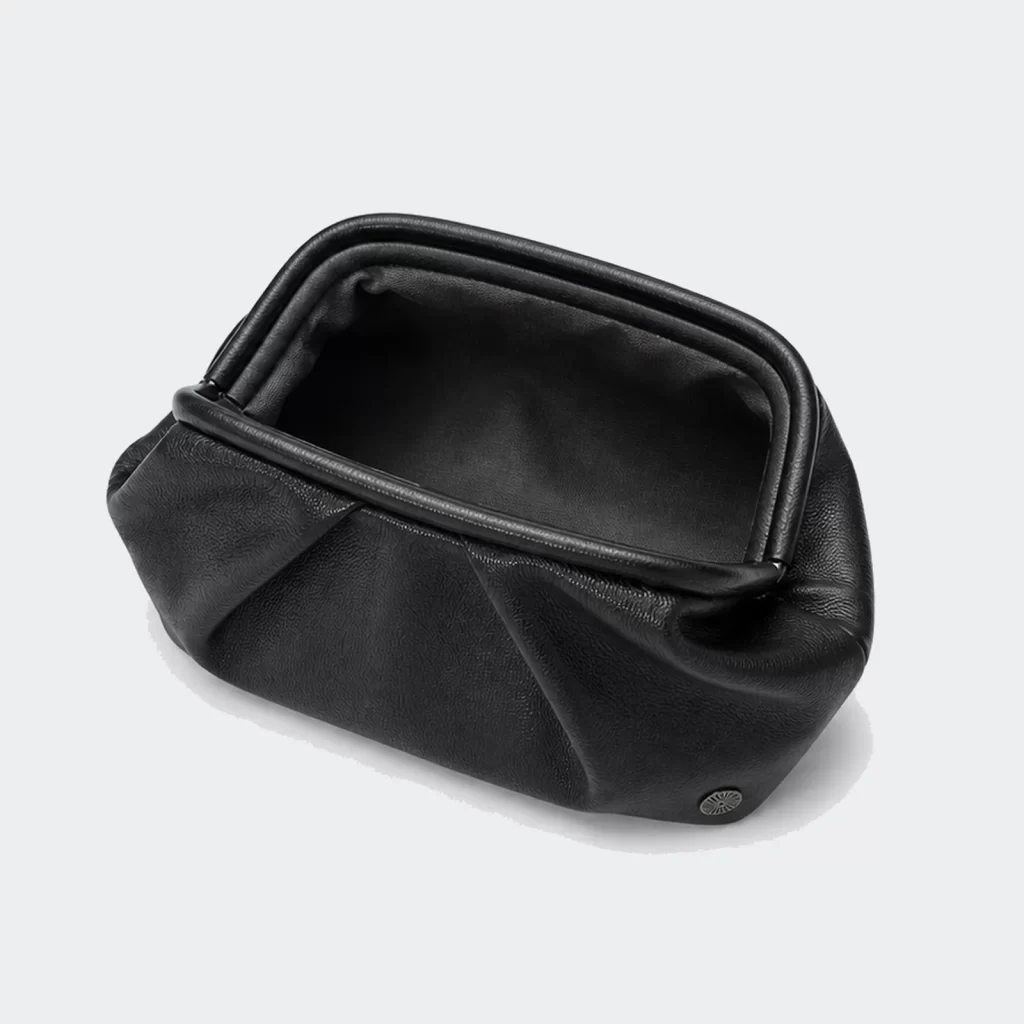 vegan pu leather compact clutch bag product reference view 2