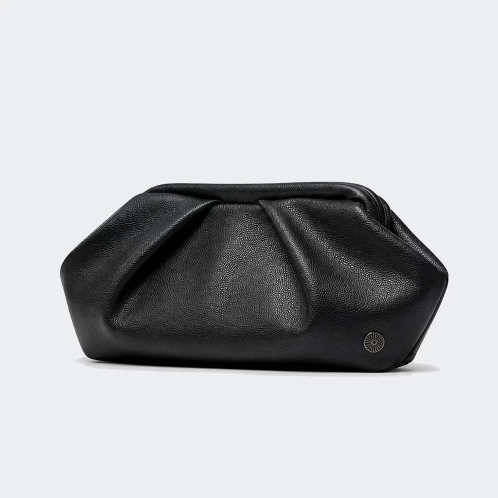 vegan pu leather compact clutch bag product reference view 1
