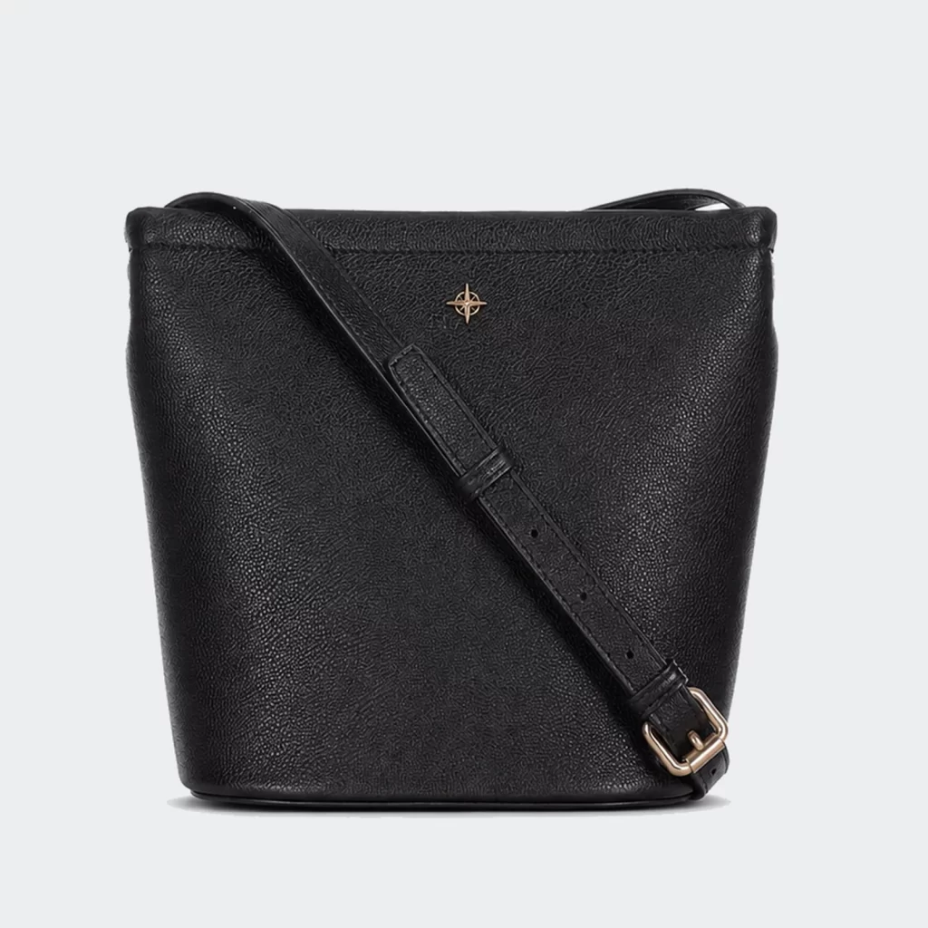 vegan pu leather bucket shoulder bag product reference view 2