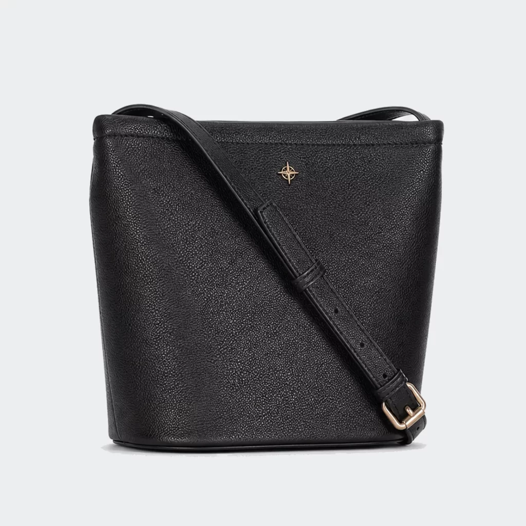 vegan pu leather bucket shoulder bag product reference view 1