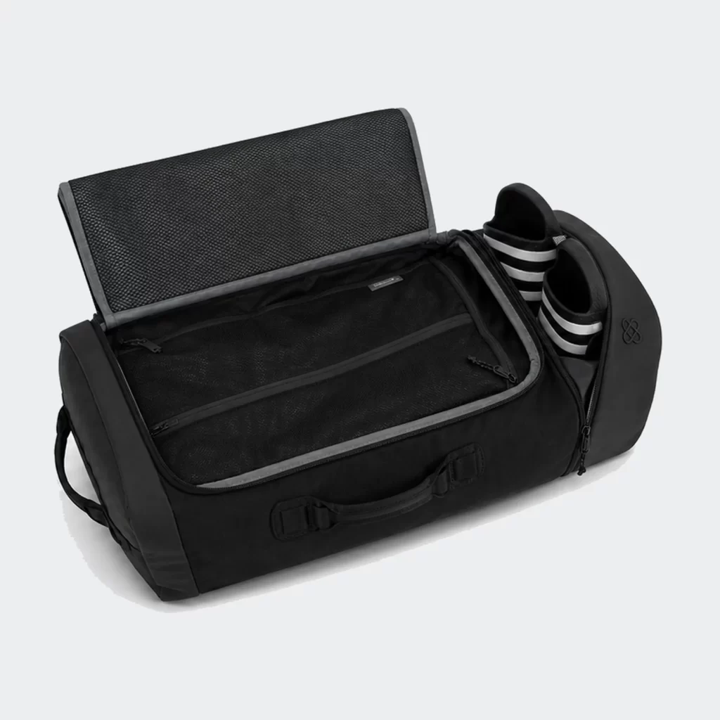 recycled nylon convertible backpack duffel product reference view 2