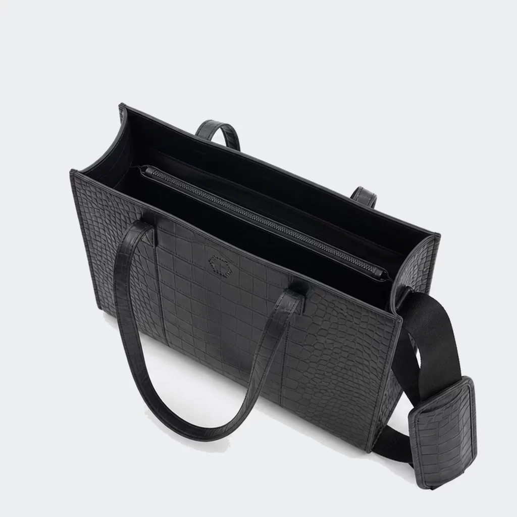vegan pu leather carryall tote bag product reference view 2