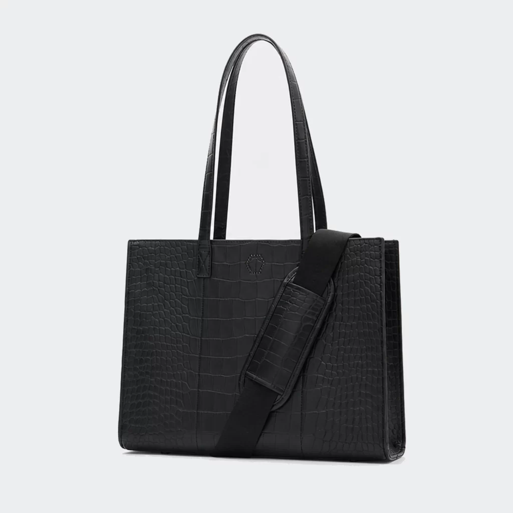 vegan pu leather carryall tote bag product reference view 1