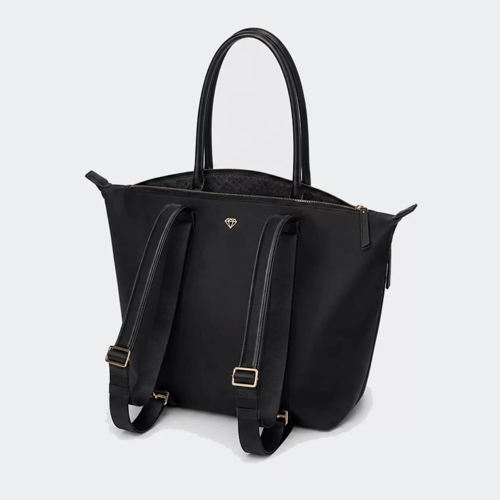recycled nylon convertible tote backpack product reference view 2