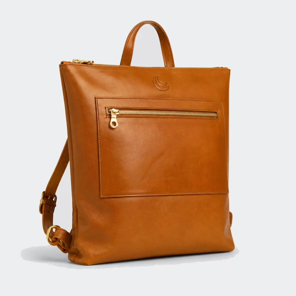 full-grain leather delta laptop everyday backpack product reference view 1