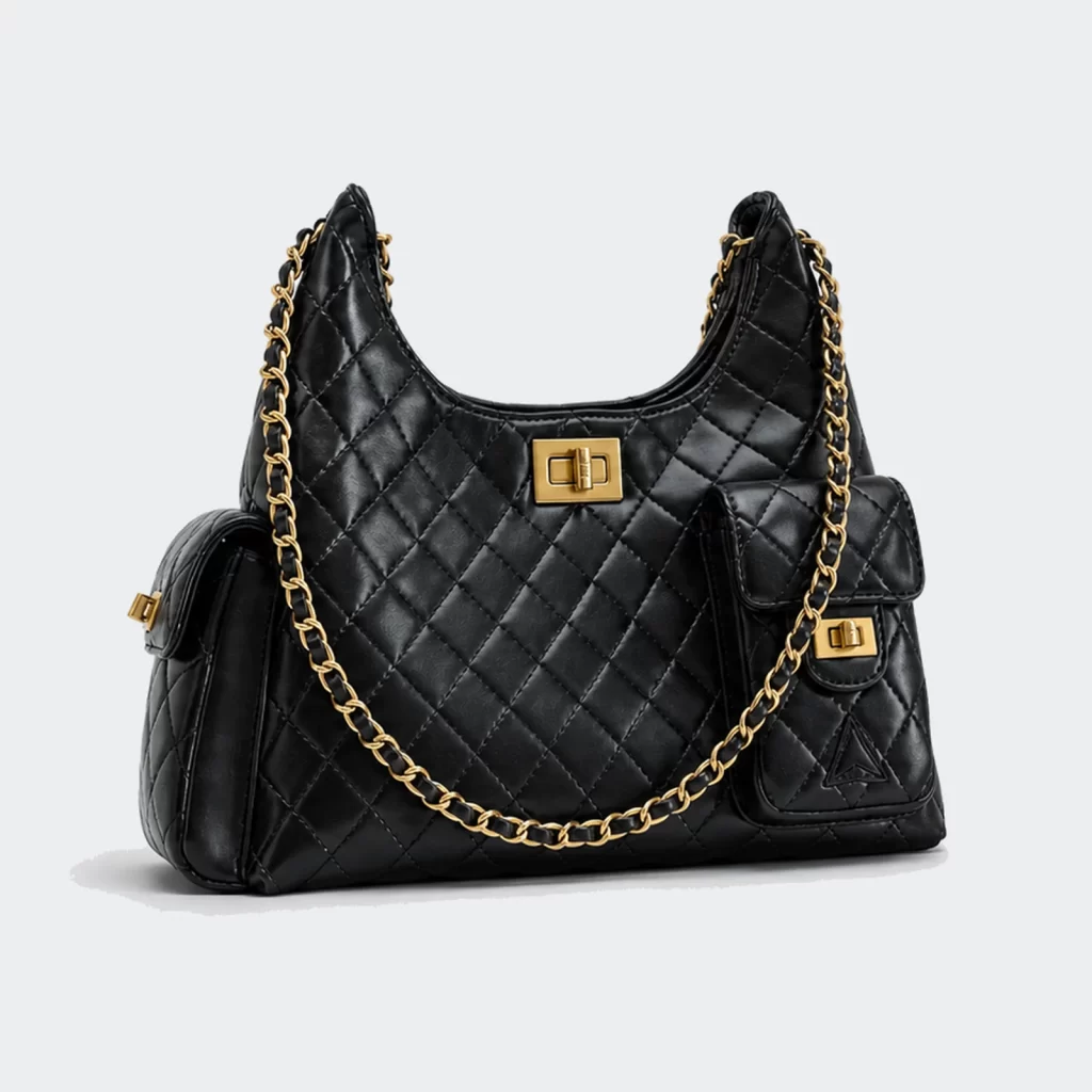 vegan pu leather quartz everyday shoulder bag product reference view 1