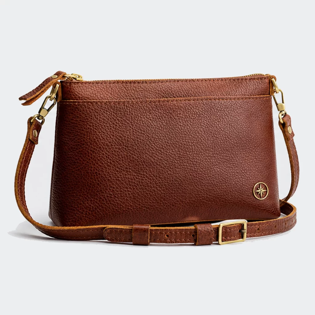 genuine leather contour everyday crossbody bag product reference view 1