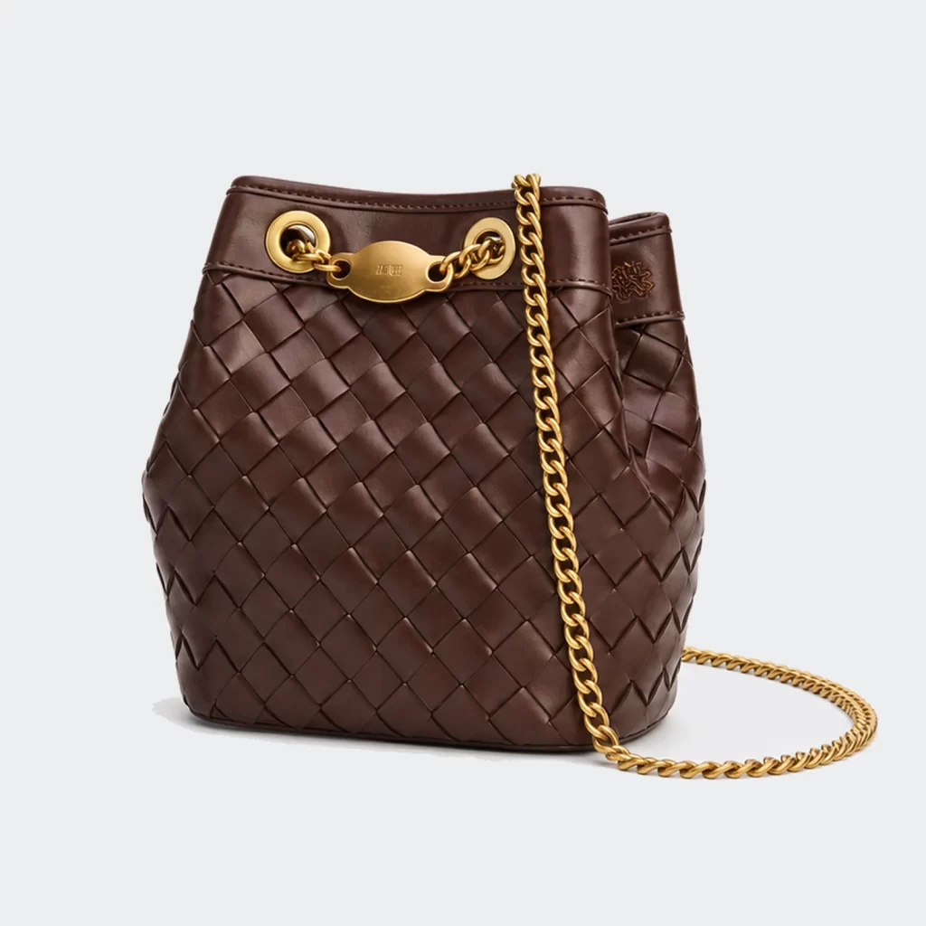 vegan pu leather transit everyday bucket shoulder bag product reference view 1