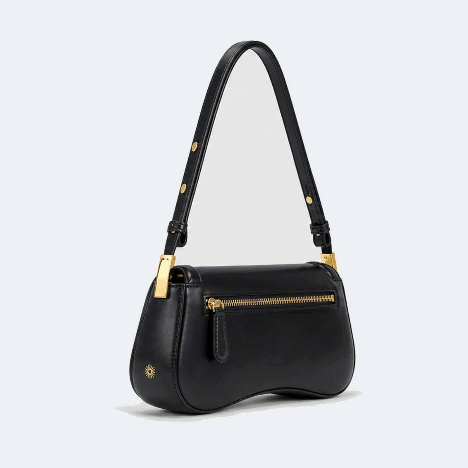 Vegan PU Leather Minimal Curved Shoulder Bag BL-CB-506 hover Custom crossbody bag for wholesale projects