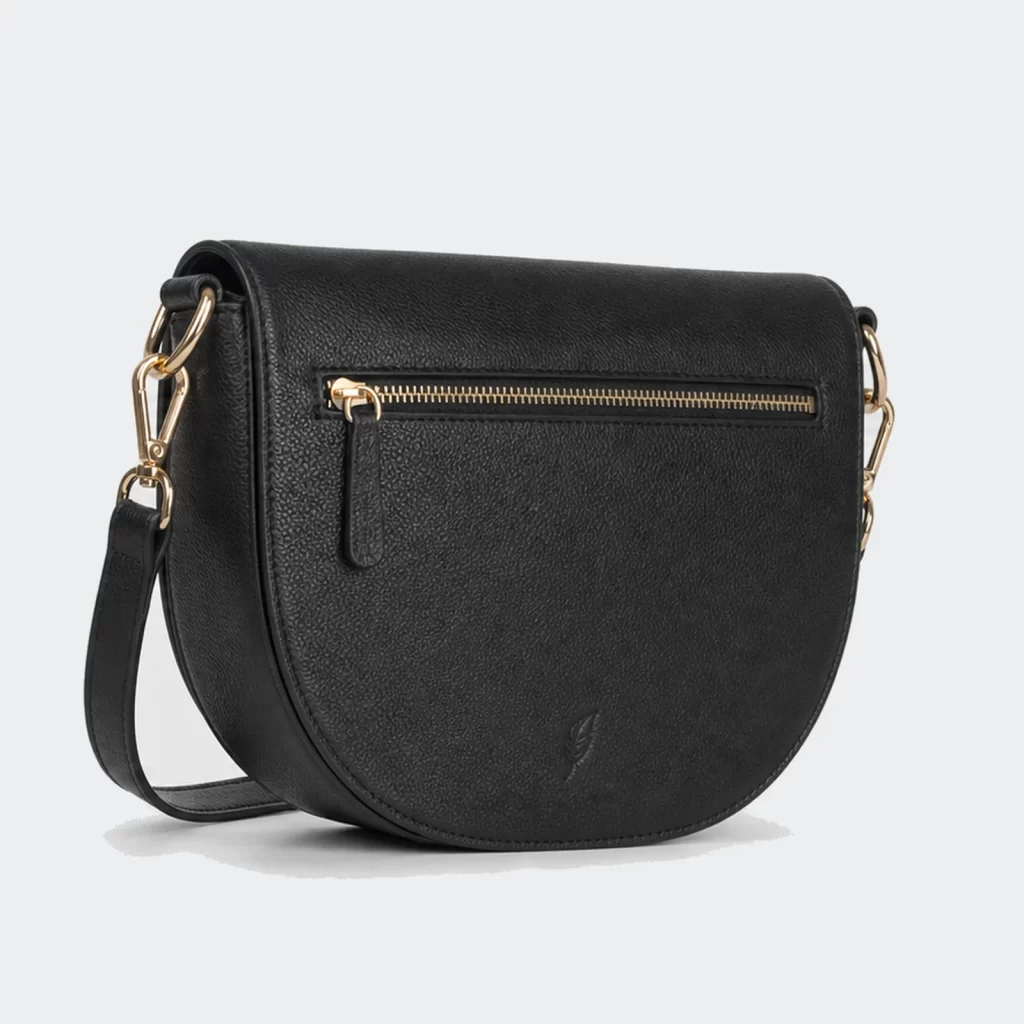 vegan pu leather coastal everyday saddle shoulder bag product reference view 2