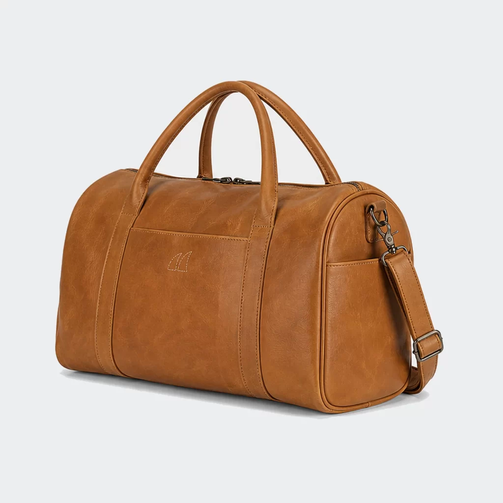 full-grain leather canyon everyday travel weekender bag product reference view 2
