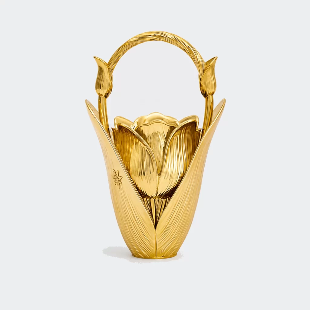 vegan pu leather tulip vase sculptural handbag product reference view 1