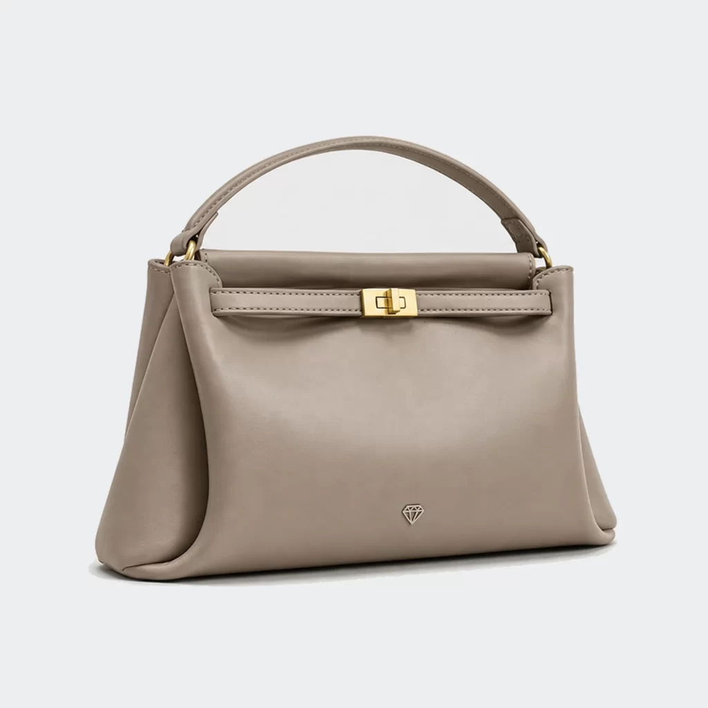 vegan pu leather mosaic everyday handbag product reference view 1
