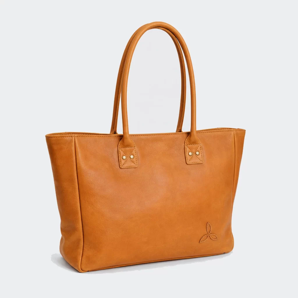 full-grain leather willow everyday carryall tote bag product reference view 1