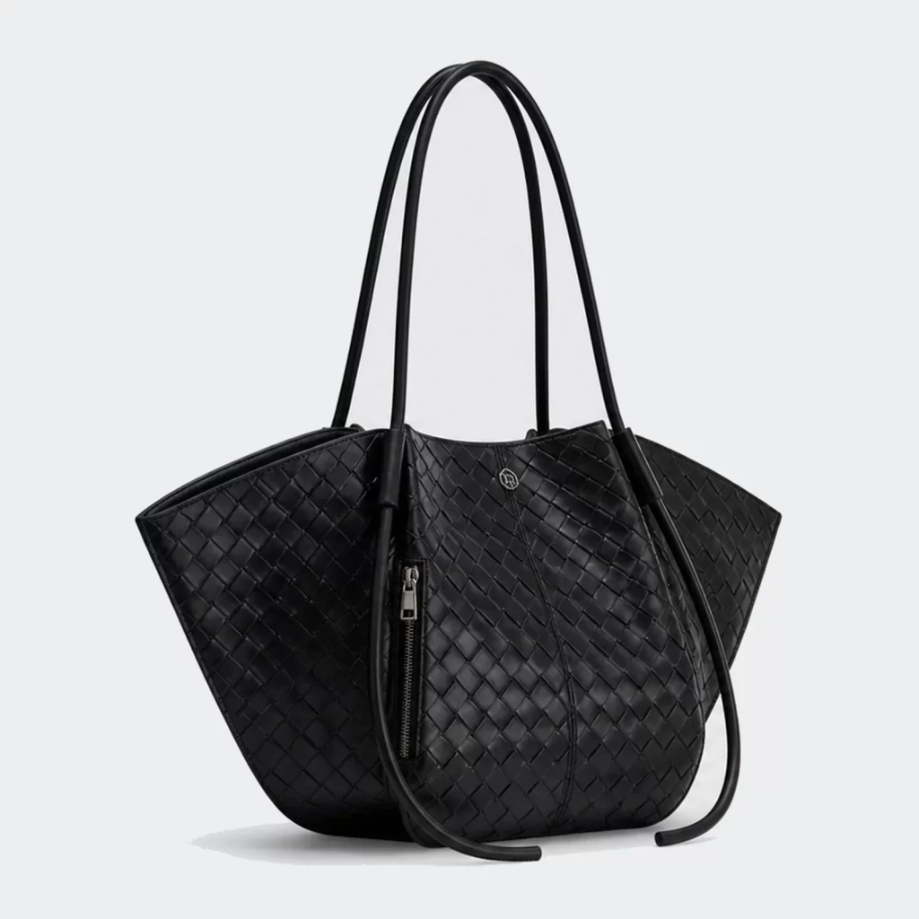 vegan pu leather compass everyday carryall tote bag product reference view 2