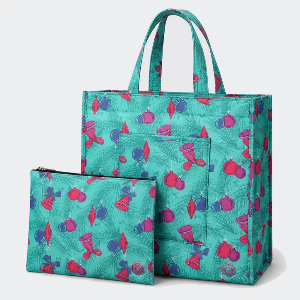 polyester crescent everyday carryall tote bag product reference view 1