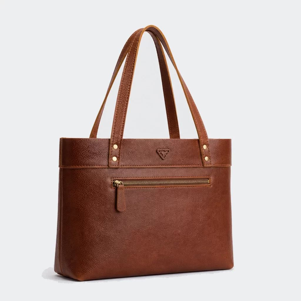 full-grain leather soft tote bag product reference view 2
