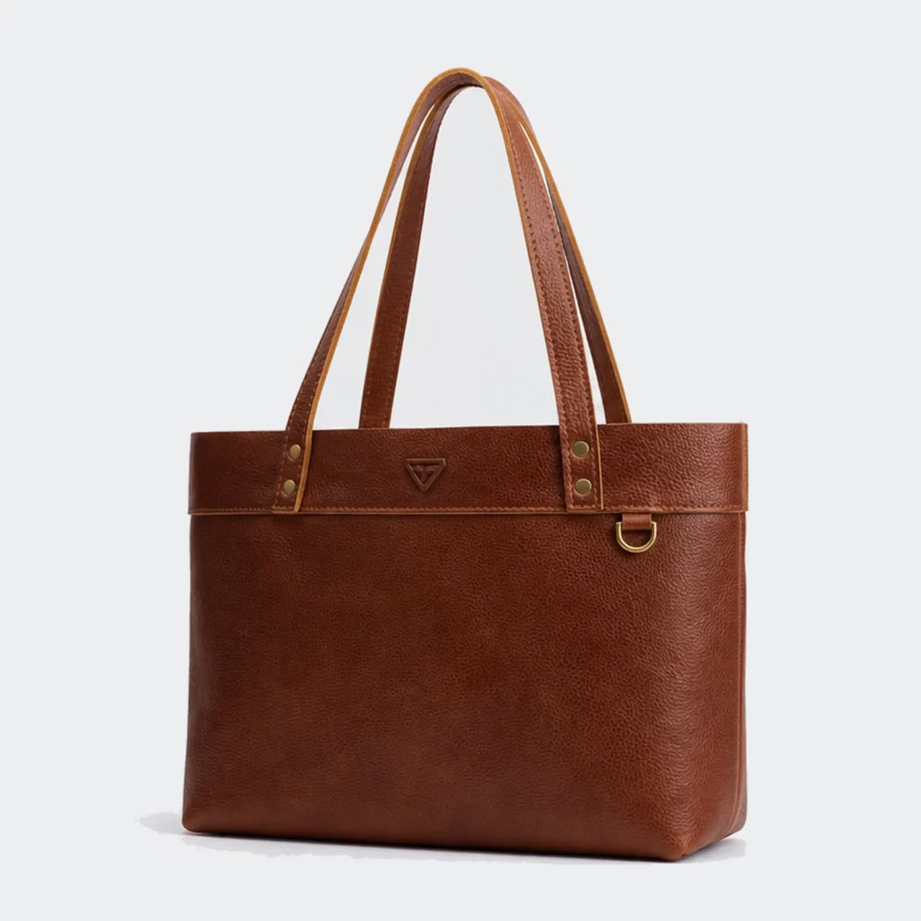 full-grain leather soft tote bag product reference view 1